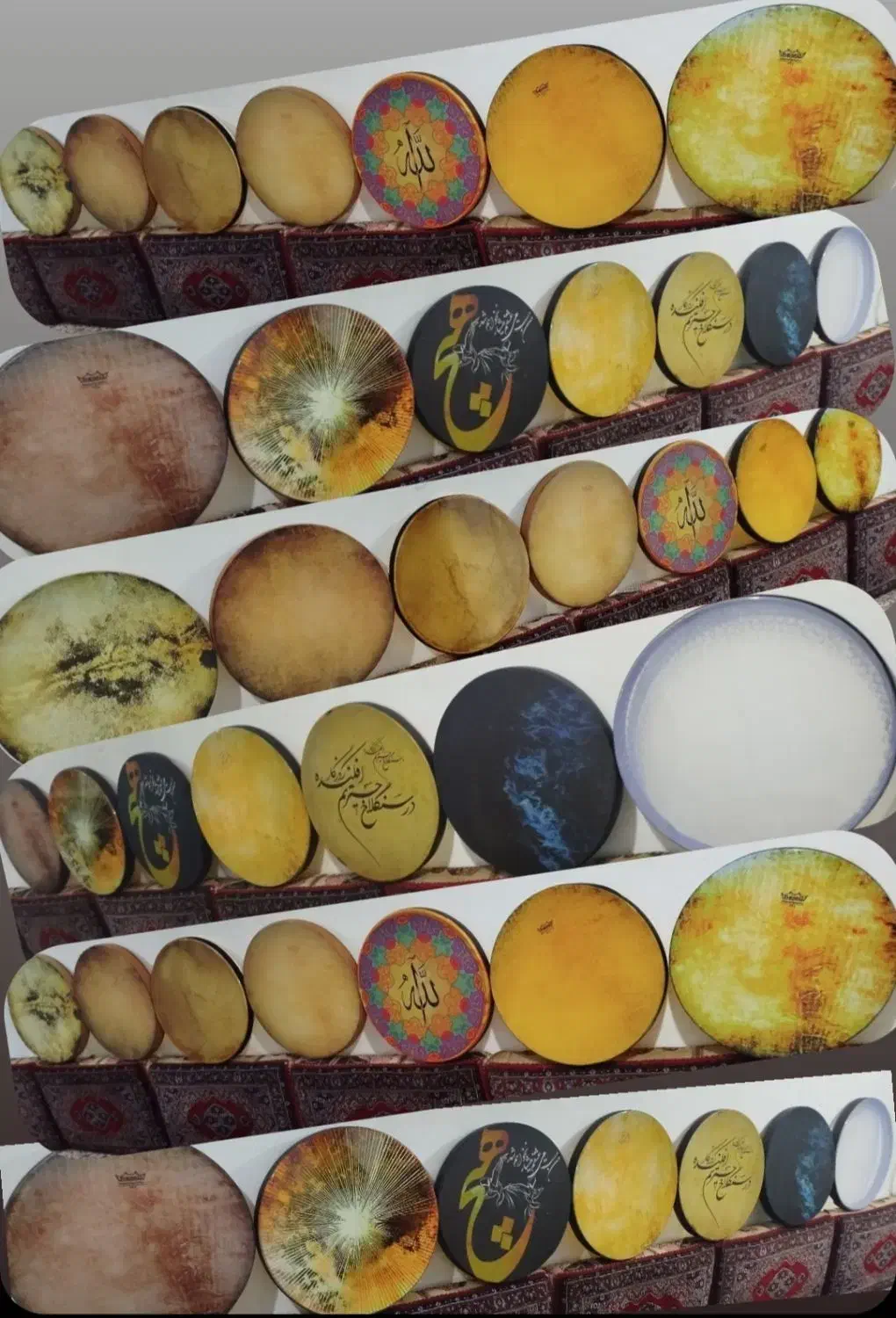 دف خانقاهی|سازهای سنتی|سنندج, |دیوار