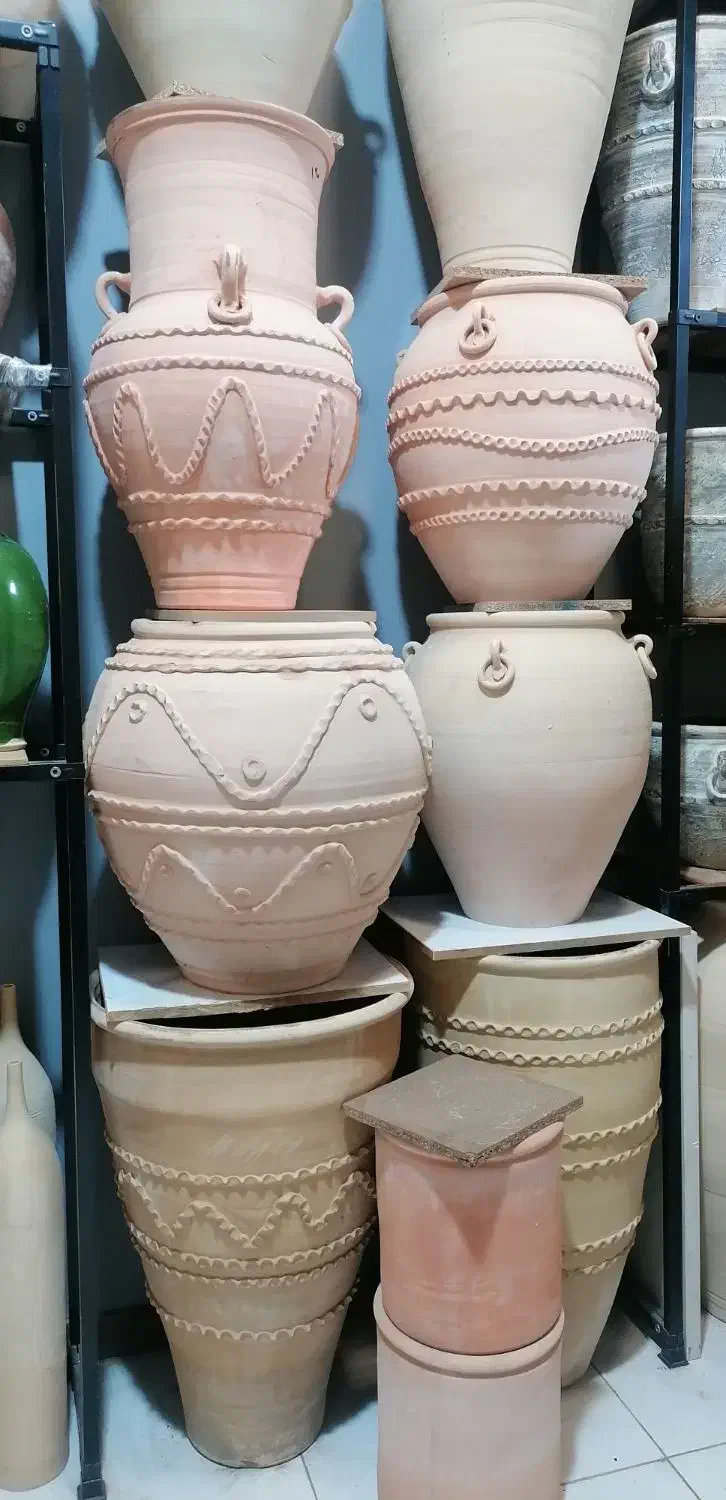 کوزه خمره گلدان سفالی بزرگ دهنه باز کد55|صنایع دستی و سایر لوازم تزئینی|تهران, گلستان (شهرک راه آهن)|دیوار