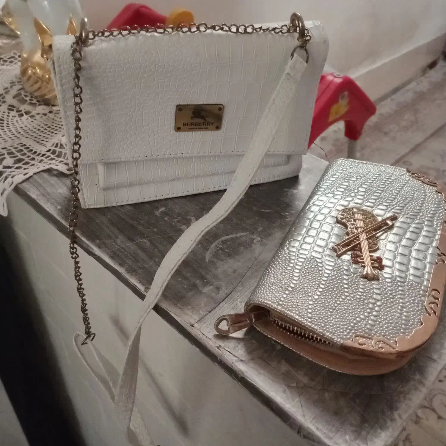 کیف مجلسی کیف سفید|کیف، کفش، کمربند|ورامین, ورامین|دیوار