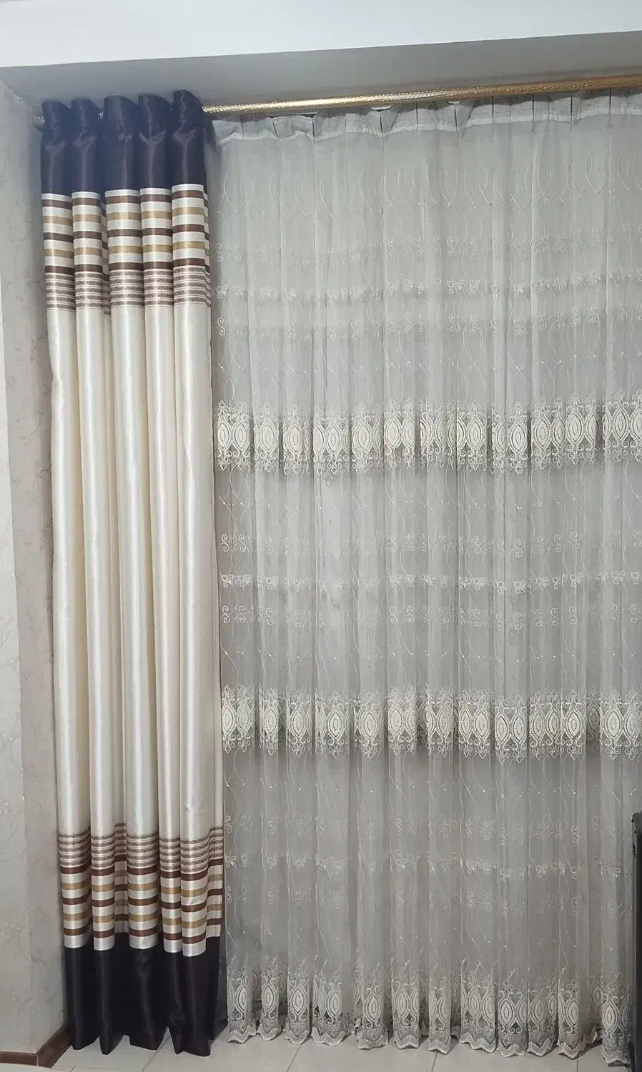 پرده|پرده، رانر، رومیزی|رباطکریم, مسکن مهر آبشناسان|دیوار