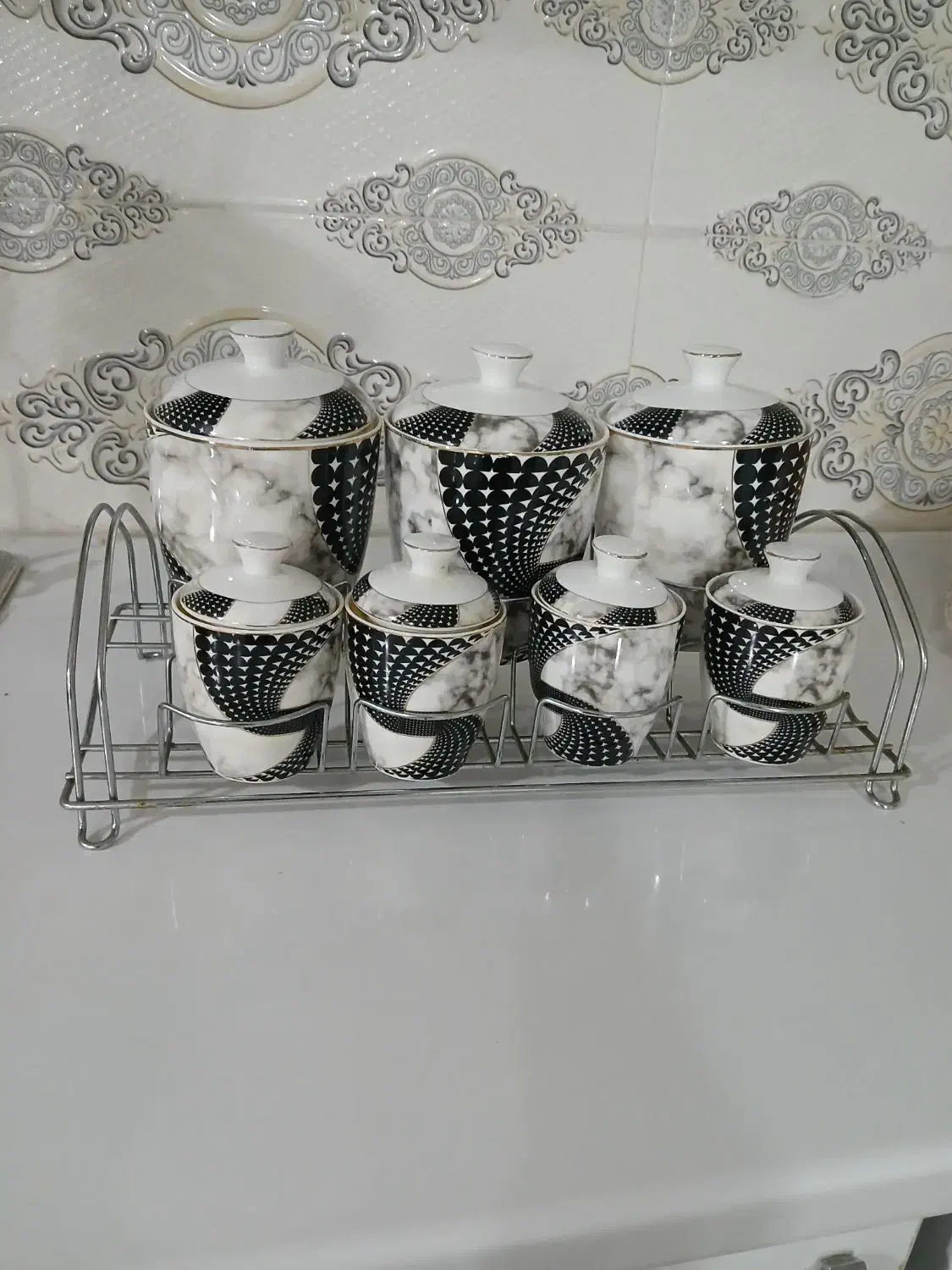 ست جا ادویه و کتر قوری در حدنو|قوری، کتری، قهوهساز دستی|بهبهان, |دیوار