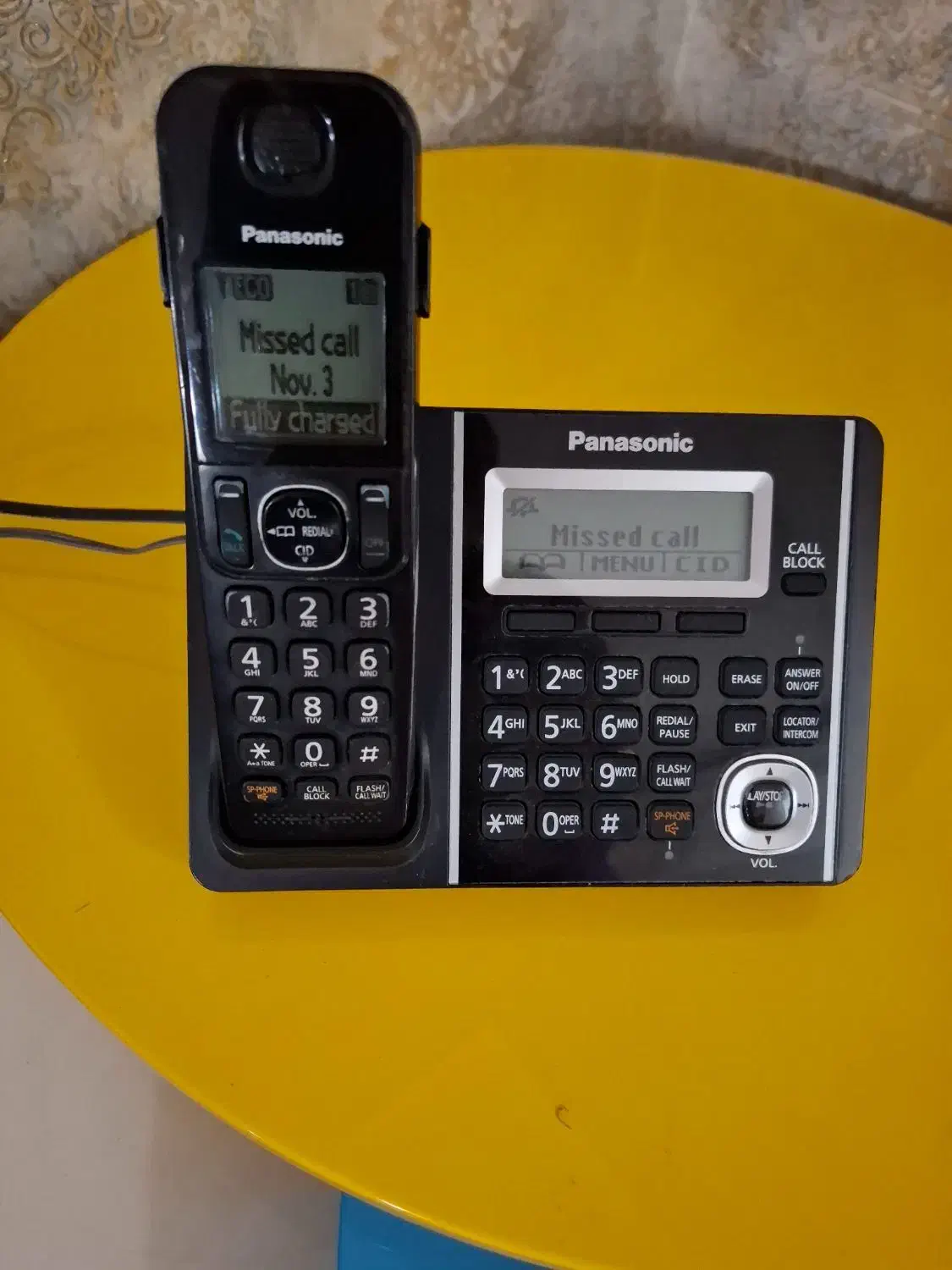 دو دستگاه تلفن بی سیم پاناسونیک اصل مالزی|تلفن رومیزی|تهران, خواجه نظام الملک|دیوار