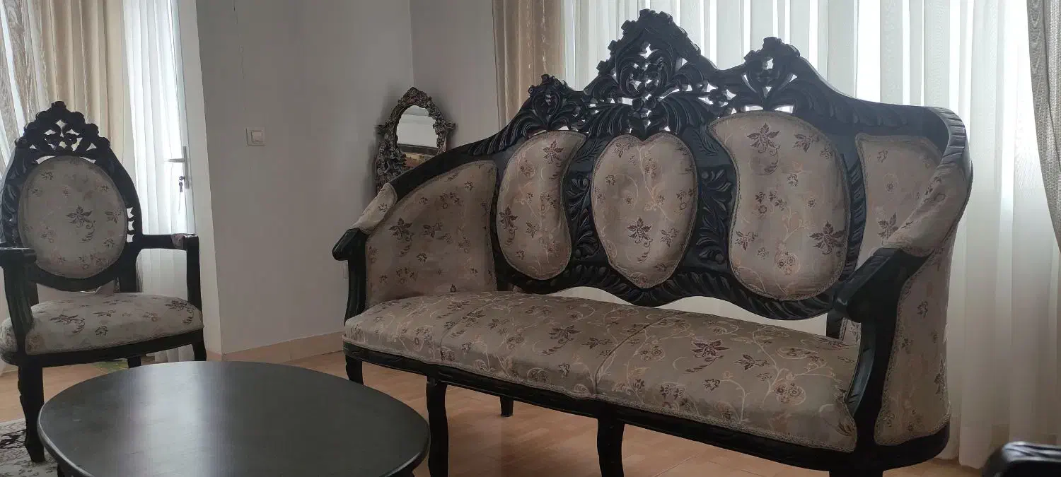 مبل ۹ نفره با میز  و عسلی|مبلمان خانگی و میز عسلی|اسدآباد, |دیوار