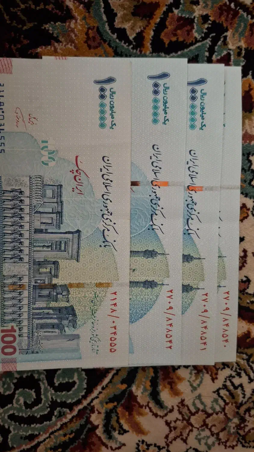 اسکناس 100 هزار تومانی عدد رند و امضای قرمز همتی|کلکسیون سکه، تمبر، اسکناس|تهران, سجاد|دیوار
