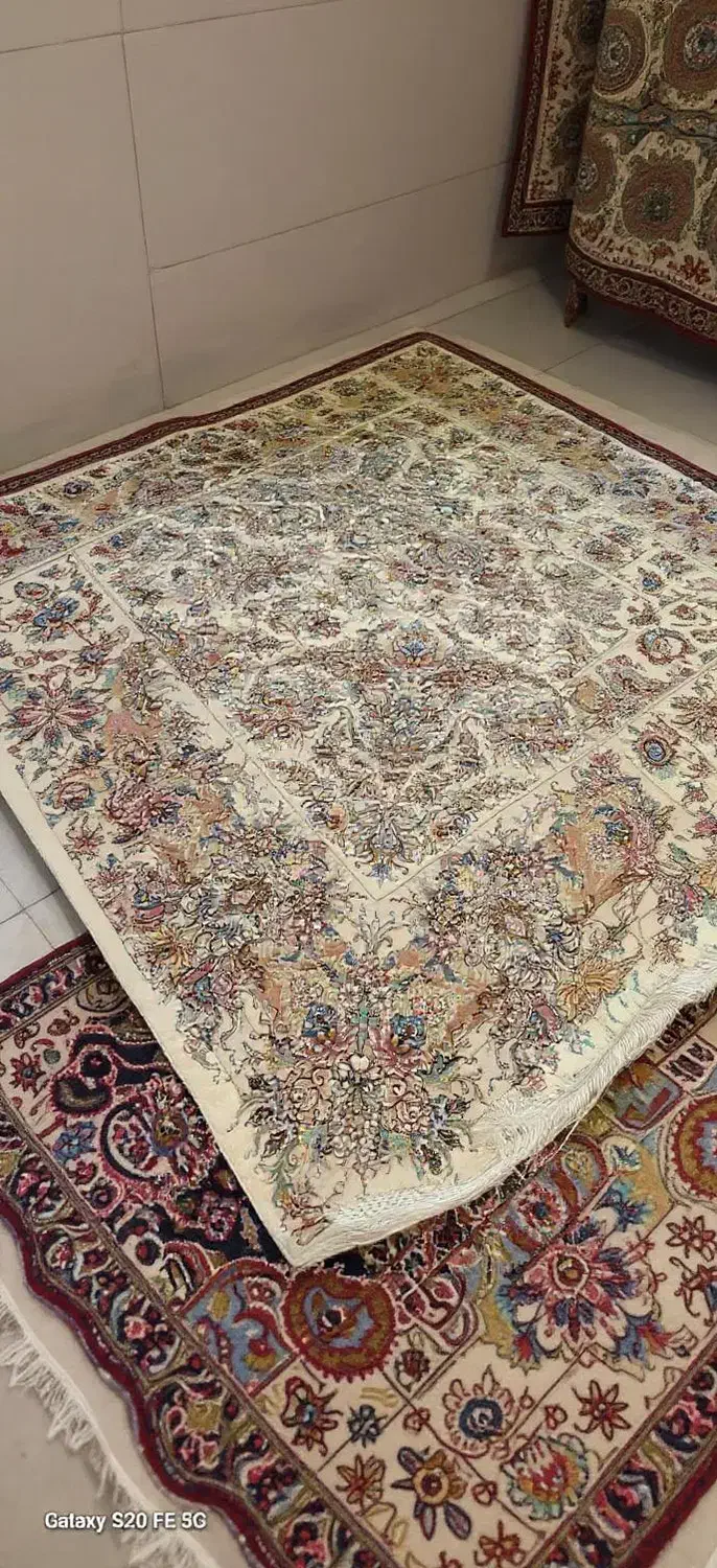 فرش تبریز ابریشم کاملا نو ۶۰ رج|فرش|تهران, هفت حوض|دیوار