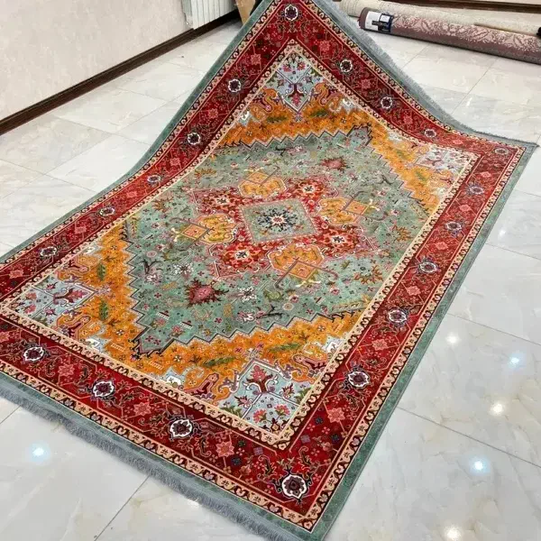 فرش طرح ابریشم با رنگ پاستیلی ۱۲و۹و۶ متری|فرش|قم, باجک دو|دیوار