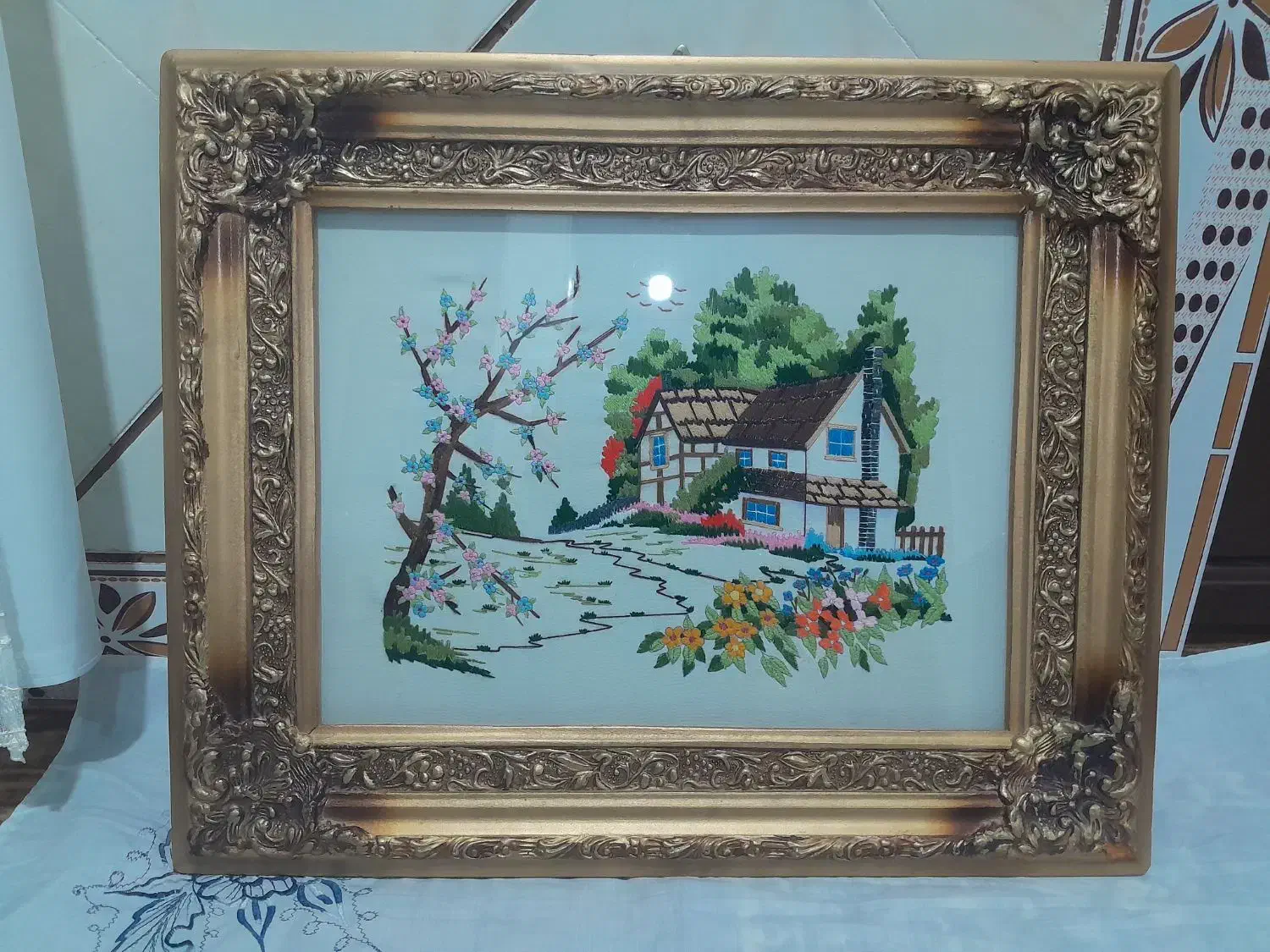 تابلوی دست دوز|تابلو، نقاشی، عکس|هشترود, |دیوار