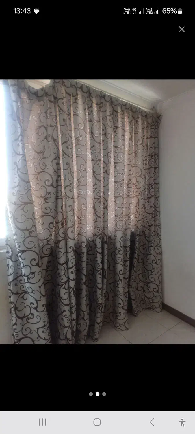 دوعدد پرده درحدنو|پرده، رانر، رومیزی|پاوه, |دیوار