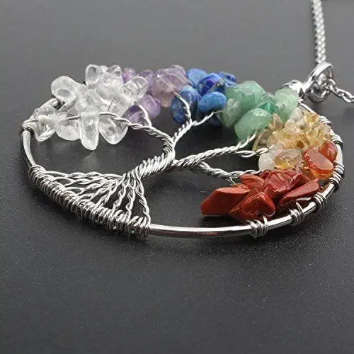 آویز سنگ هفت چاکرا مدل درخت زندگی|بدلیجات|تهران, مجیدیه|دیوار