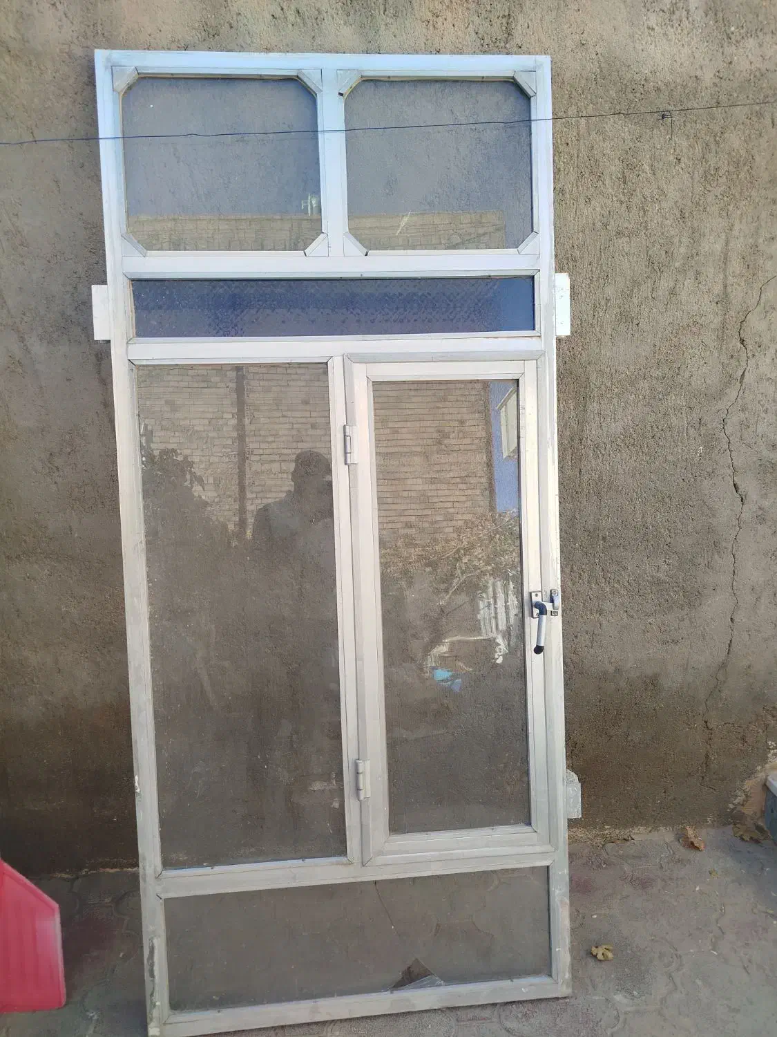 چهار پنجره آلمینیوم در ابعاد ۱ × ۲/۲۰سانت با شیشه|مصالح و تجهیزات ساختمان|نیمبلوک, |دیوار