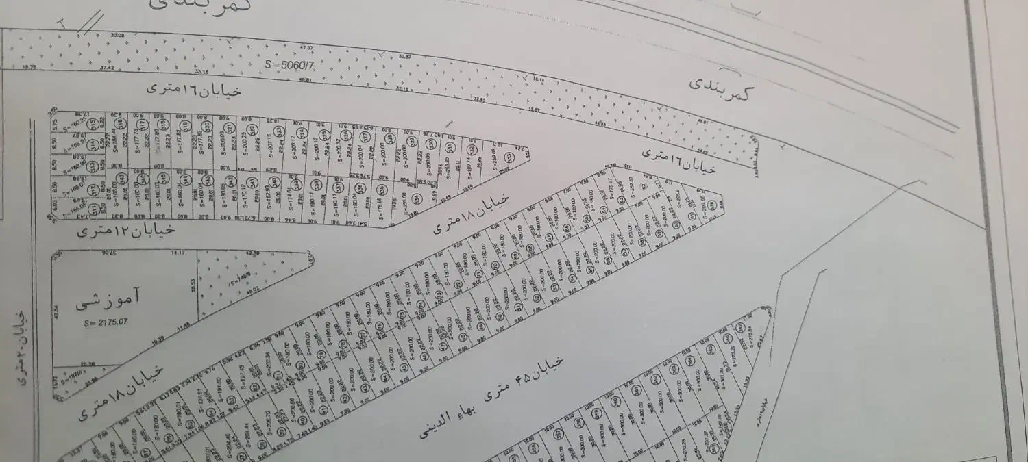 زمین  ۲۰۰ متر  بر بلوار بهاالدینی|فروش زمین و ملک کلنگی|قم, شهرک سازمان آب|دیوار