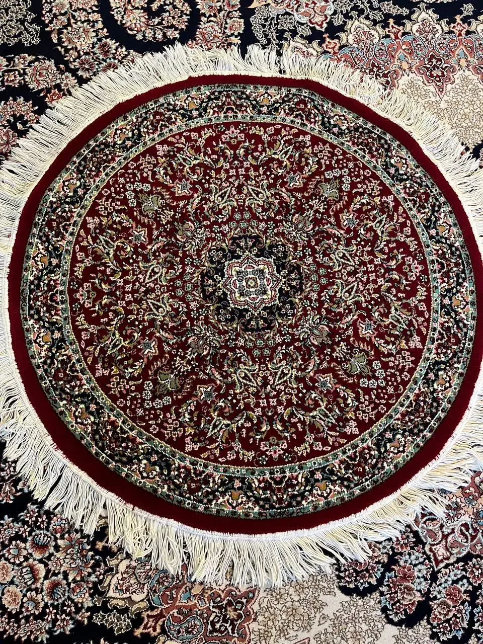 فرش گرد|فرش|کرمانشاه, |دیوار