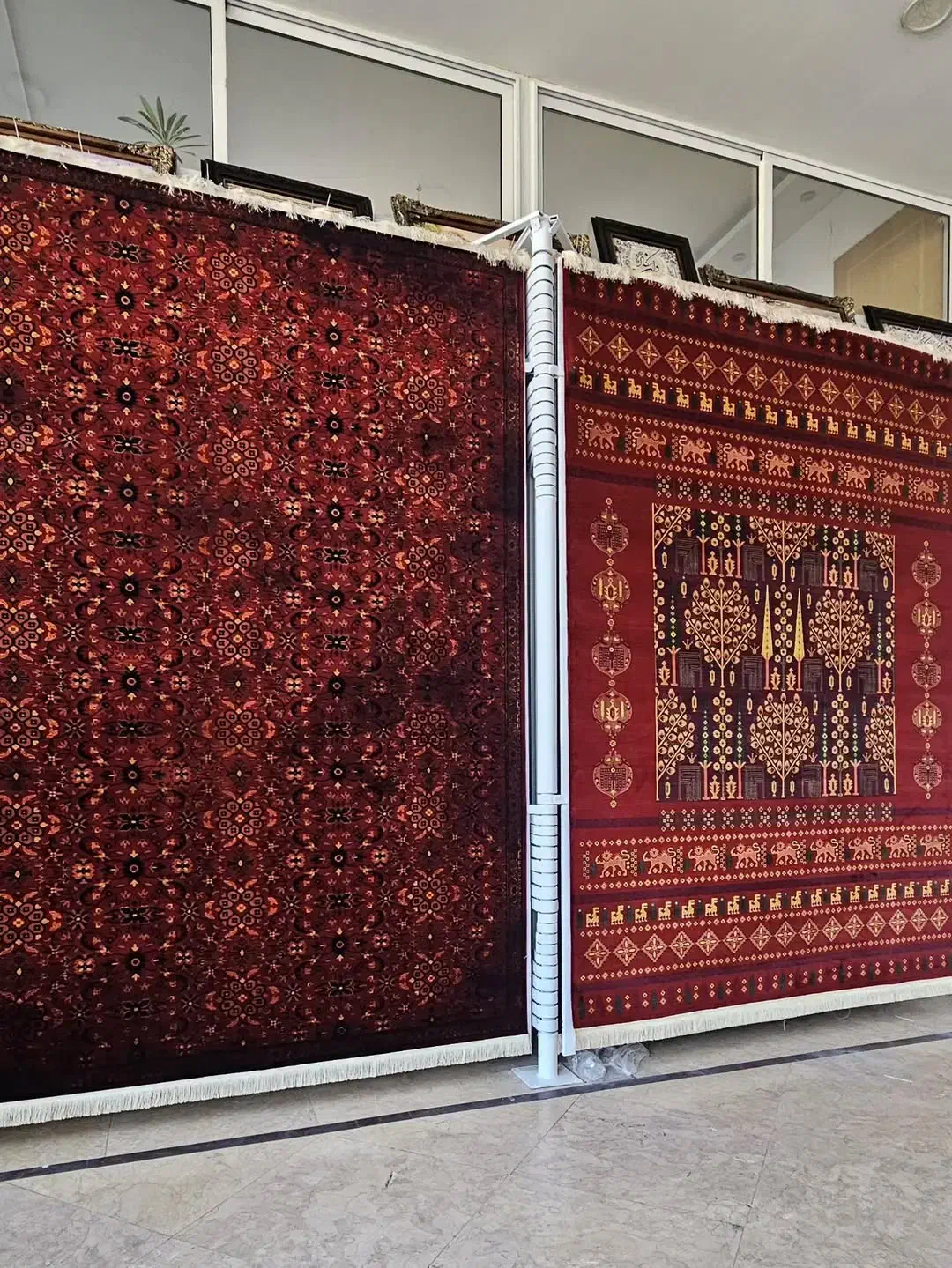 فرش شیخ صفی کلکسیون فرش لاکی ۱۲۰۰شانه نخ اکرولیک|فرش|شیراز, فرگاز|دیوار