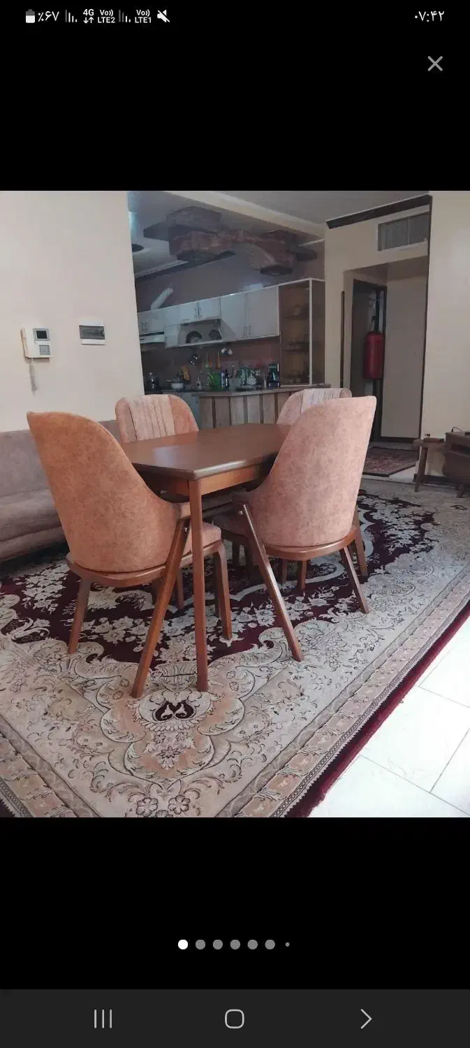 میز ناهارخوری خوری...چهارنفره|میز و صندلی غذاخوری|شاهین‌شهر, شهرک گلدیس|دیوار