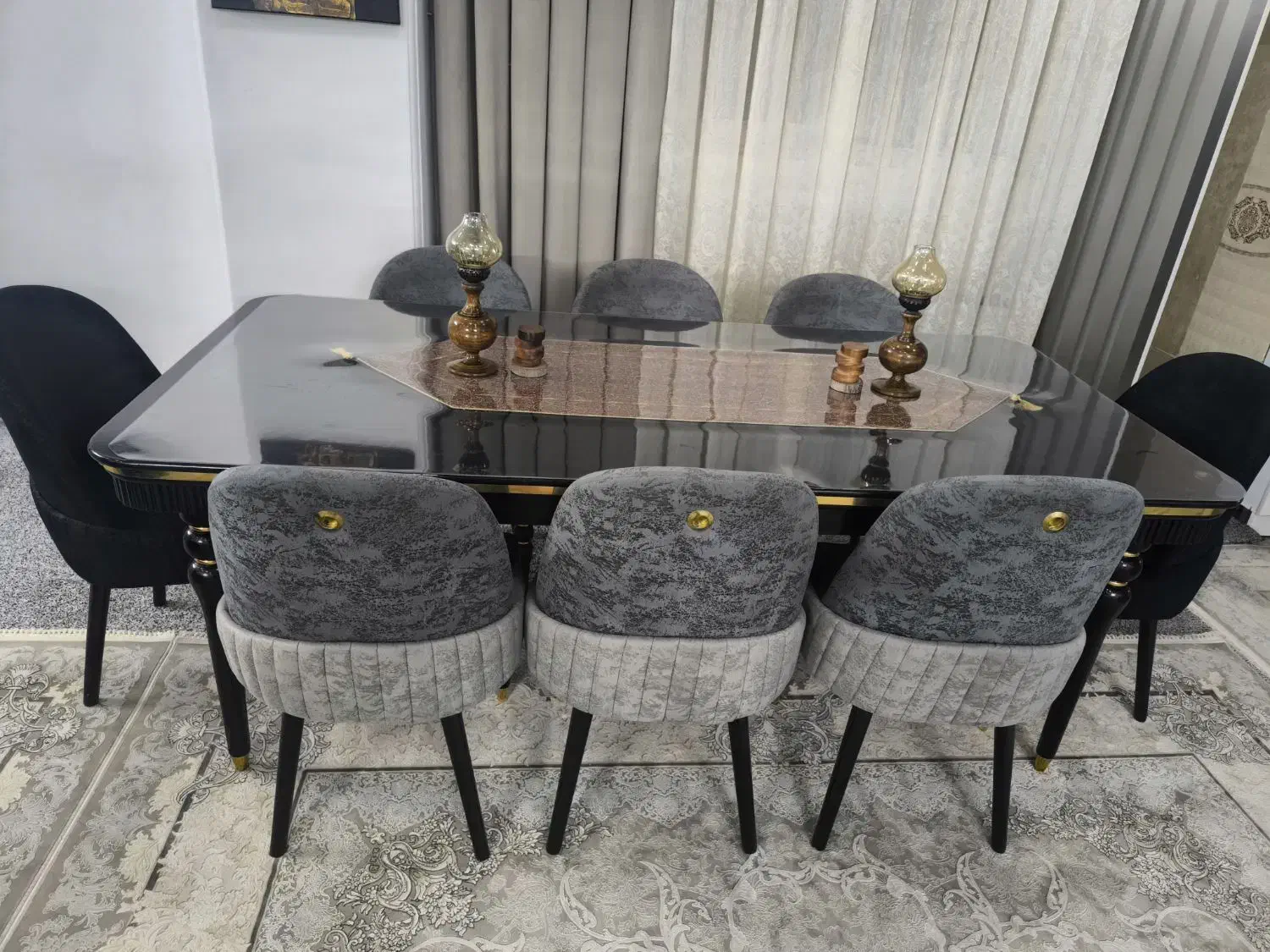 میز ناهارخوری|میز و صندلی غذاخوری|قم, کاسه گران|دیوار