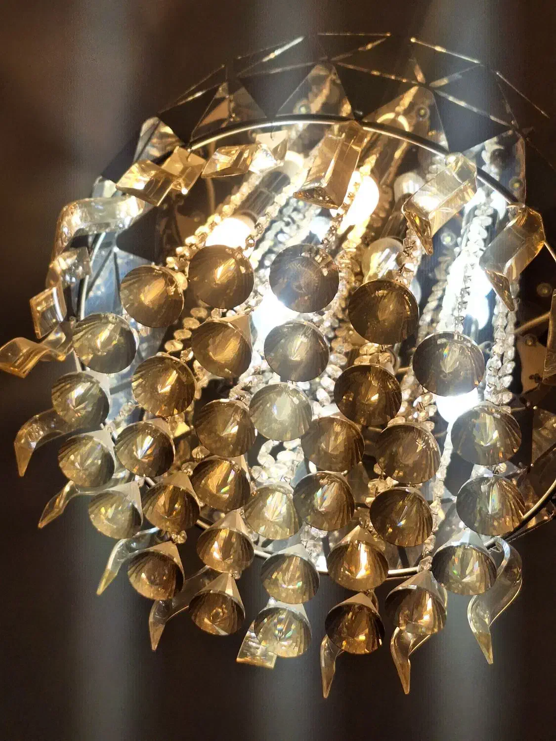 لوستر کریستالی مدرن سقفی|لوستر و چراغ آویز|تهران, خرمشهر|دیوار