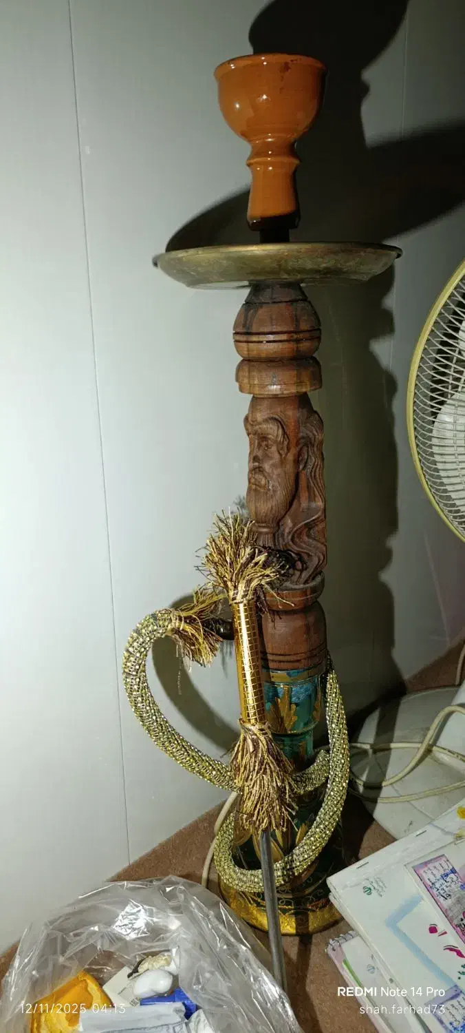 قلیان چوبی دو سیب نقد یا معاوضه با ویپ|کلکسیون و سرگرمی|نقده, |دیوار