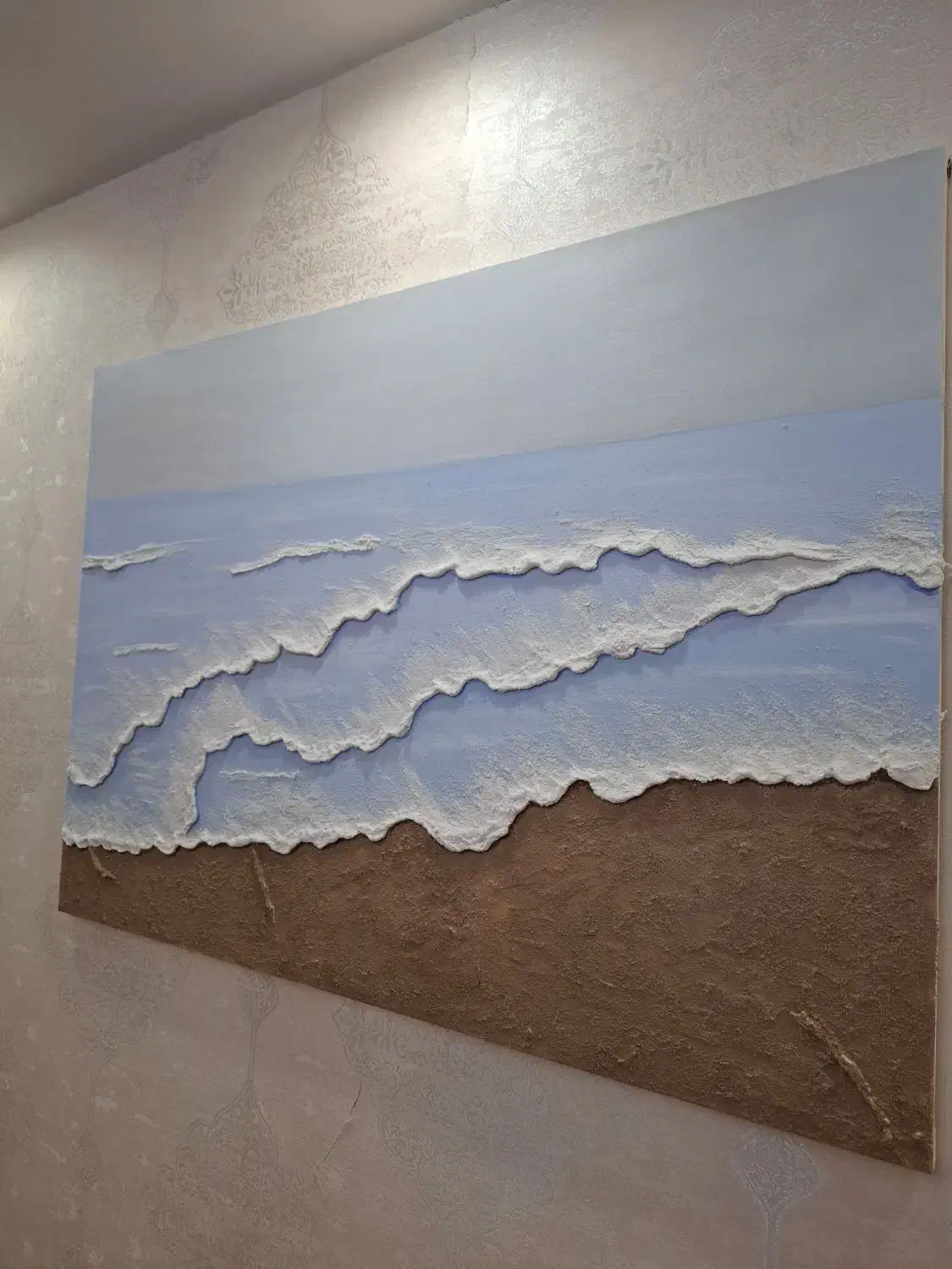 تابلو رنگ روغن برجسته (آرامش هنر) پرطرفدار|تابلو، نقاشی، عکس|اراک, |دیوار