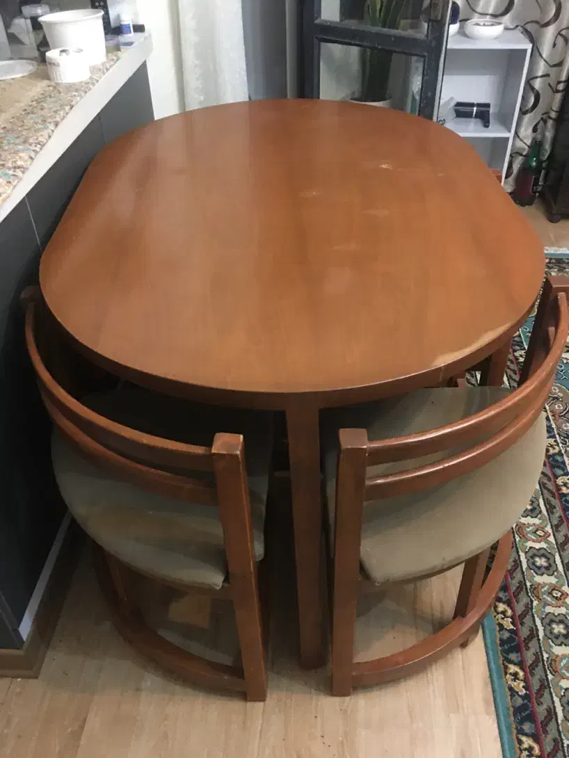 میز نهار خوری|میز و صندلی غذاخوری|کیش, |دیوار