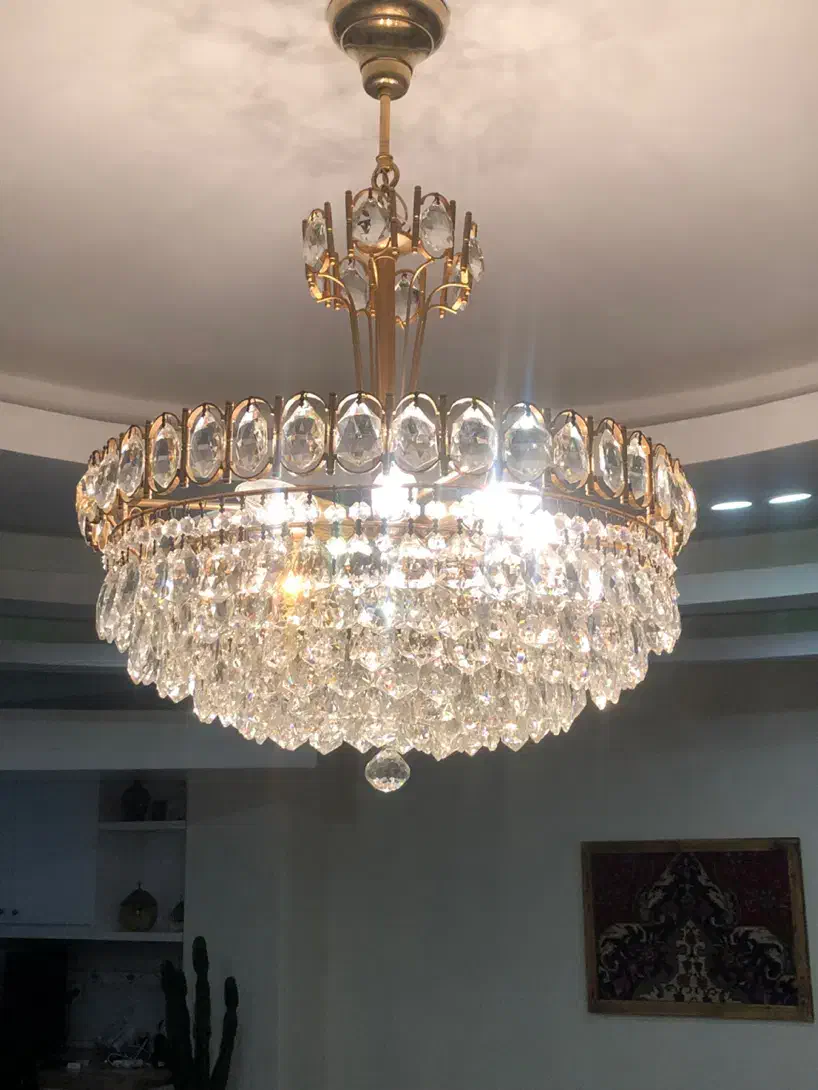 لوستر کریستالی|لوستر و چراغ آویز|کرج, شهرک بنفشه|دیوار