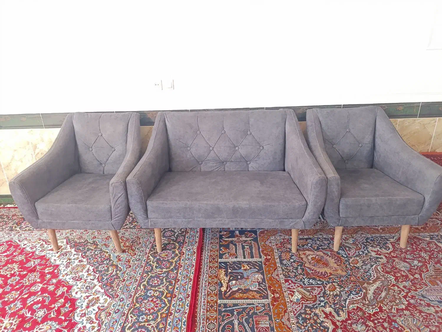 مبل ۴ نفره|مبلمان خانگی و میز عسلی|خرمآباد, |دیوار