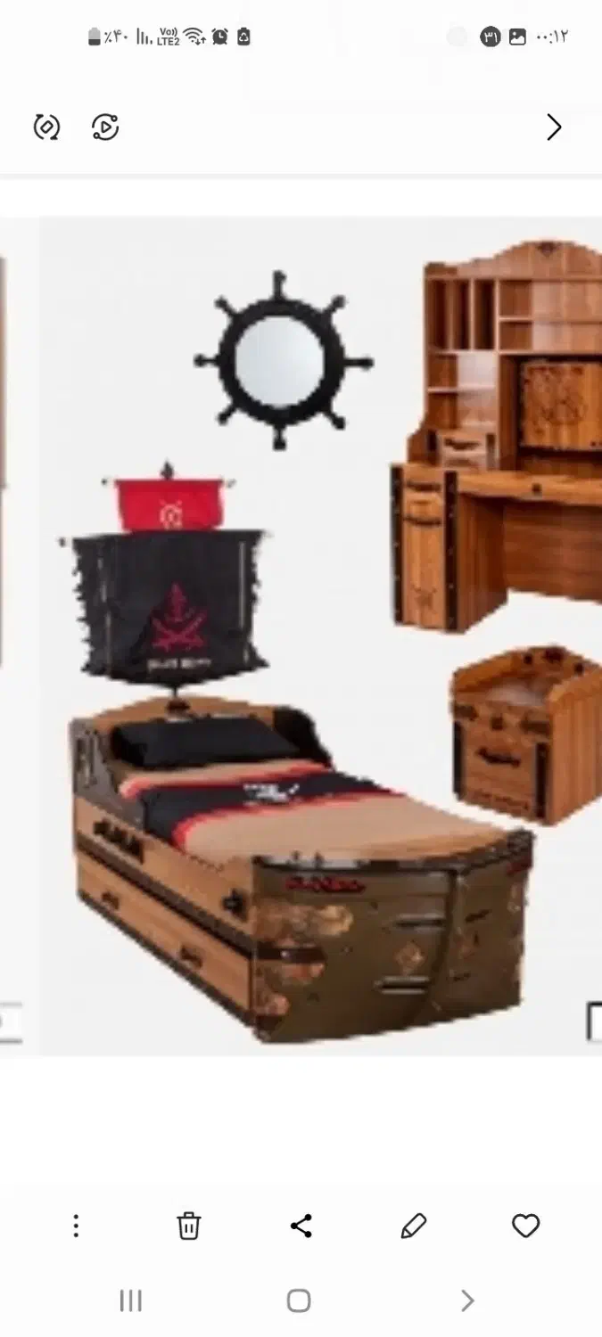 تختخواب نو جوان مدل کشتی شهرستان ساوه استان مرکزی|تخت و سرویس خواب|ساوه, |دیوار