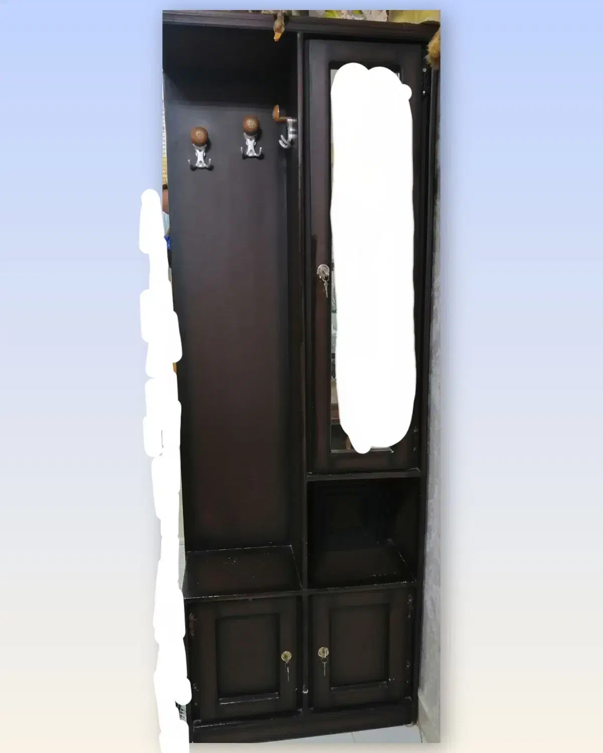 چوب لباس و جاکفشی چوبی|جاکفشی، کمد، دراور|ورامین, ورامین|دیوار