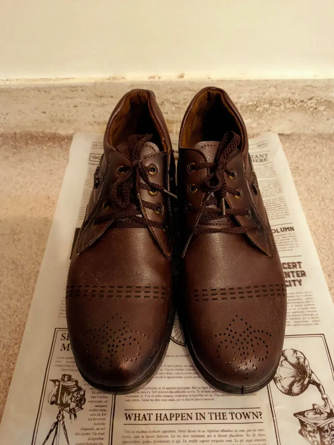 نیم بوت (پوتین) مردانه چرمی|کیف، کفش، کمربند|سنندج, |دیوار