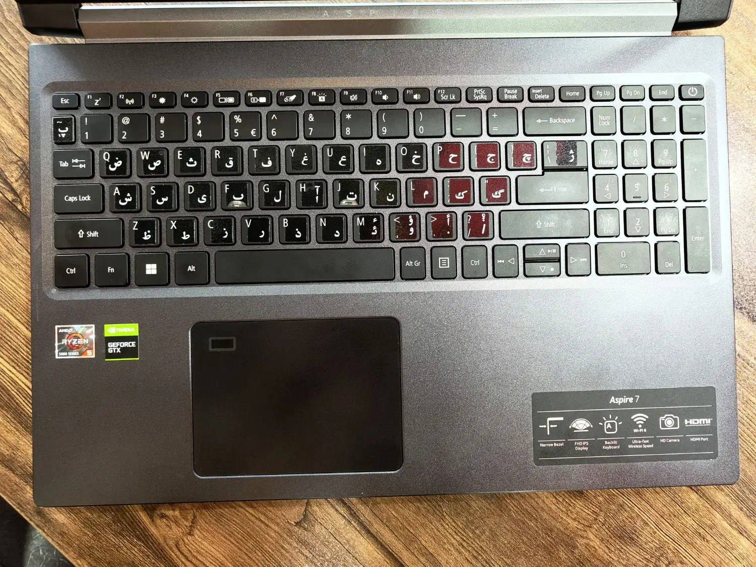 لپتاپ گیمینگ acer aspire 7 گرافیک gtx 1650|رایانه همراه|شیراز, ملاصدرا|دیوار