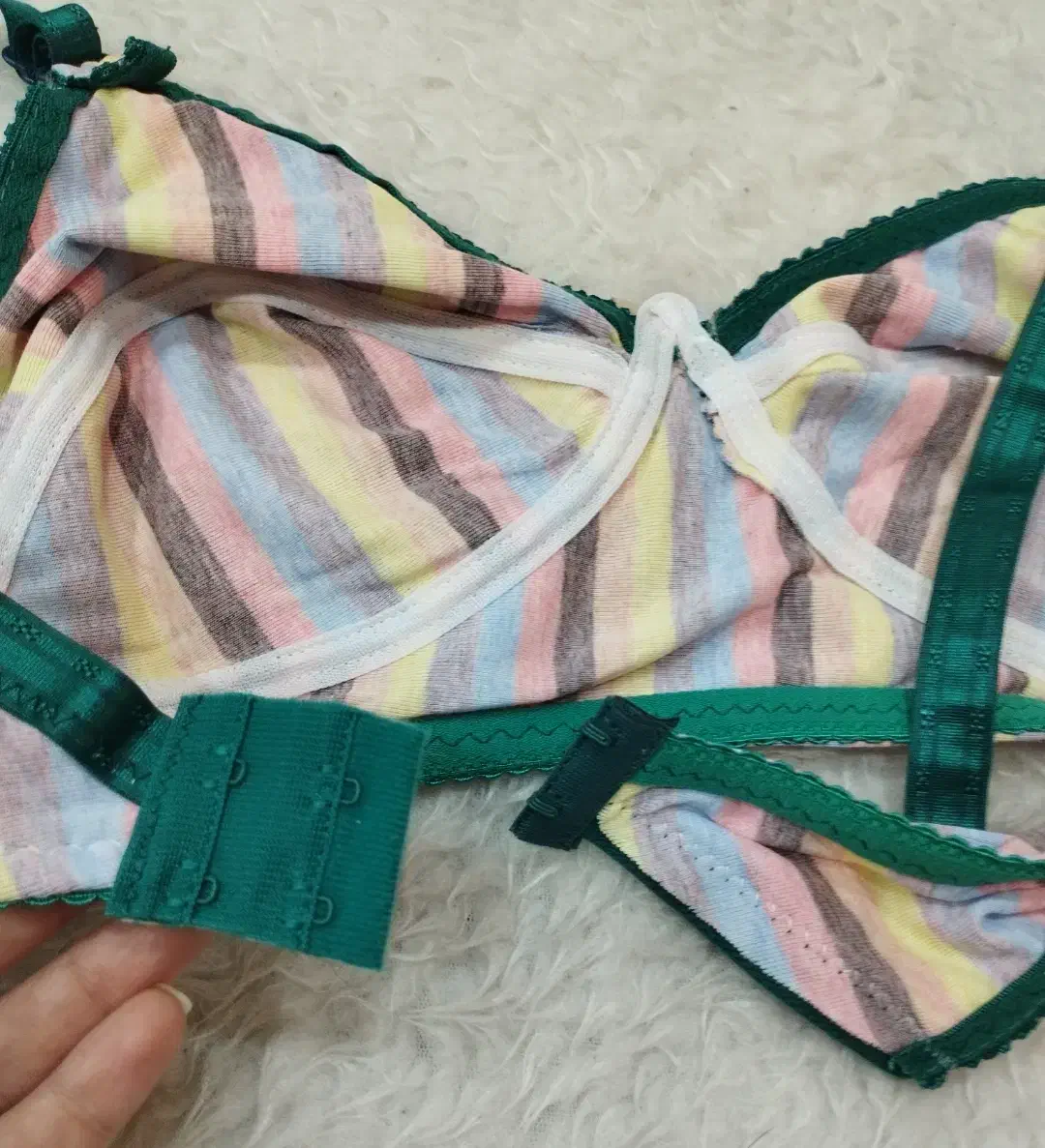 سوتین رنگین کمانی دولایه نخی|لباس|بندر گناوه, |دیوار