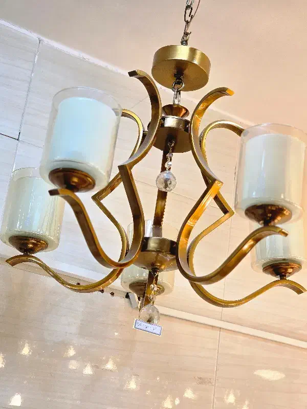 ۴ عدد لوستر نو قلبی پنج شاخه|لوستر و چراغ آویز|خوی, |دیوار