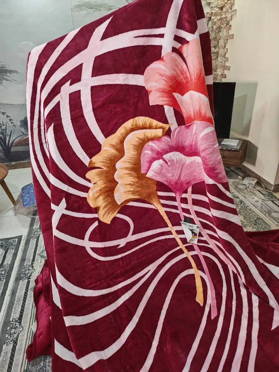 پتو گلبافت دونفره|رختخواب، بالش، پتو|پاکدشت, پاکدشت (مامازند)|دیوار