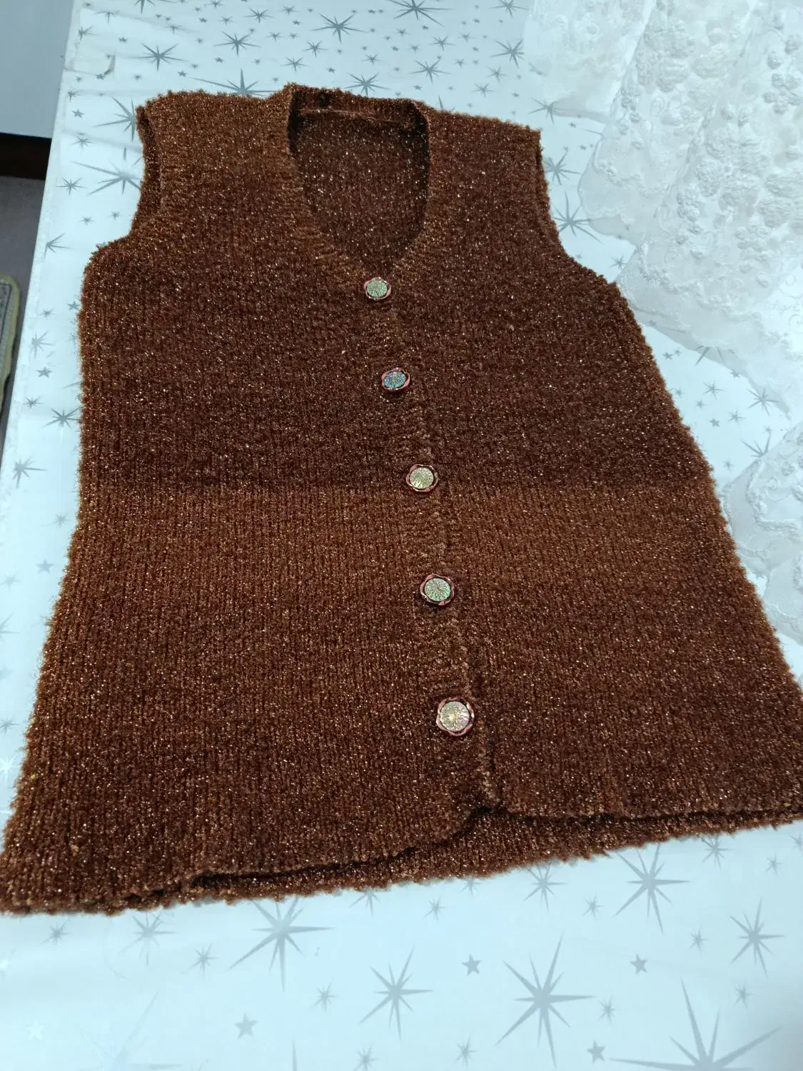 فروش جلیقه بافندگی کار دست شیک و جنس ضخیم|لباس|مینودشت, |دیوار