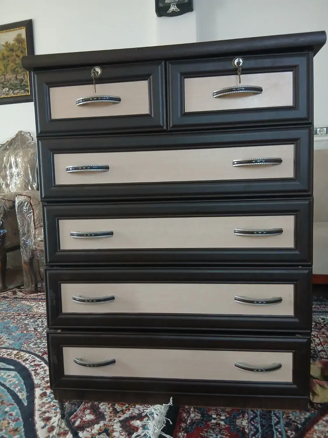 دراور ۵ کشو|جاکفشی، کمد، دراور|گنبد کاووس, |دیوار