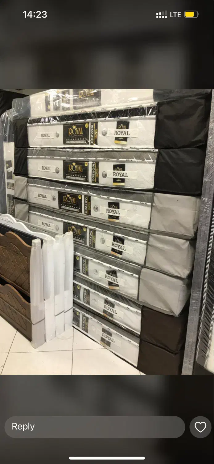 تشک رویال شرکتی درجه یک همراه با دفترچه ضمانت|تشک تختخواب|بجنورد, |دیوار