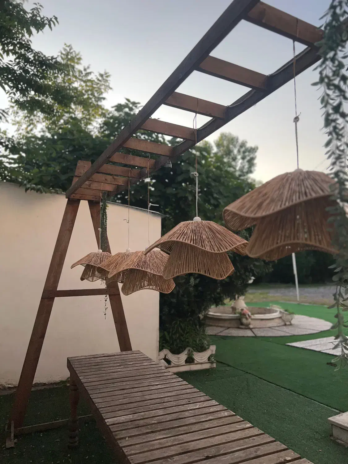 لوستر مکرومه|لوستر و چراغ آویز|رشت, منظریه|دیوار