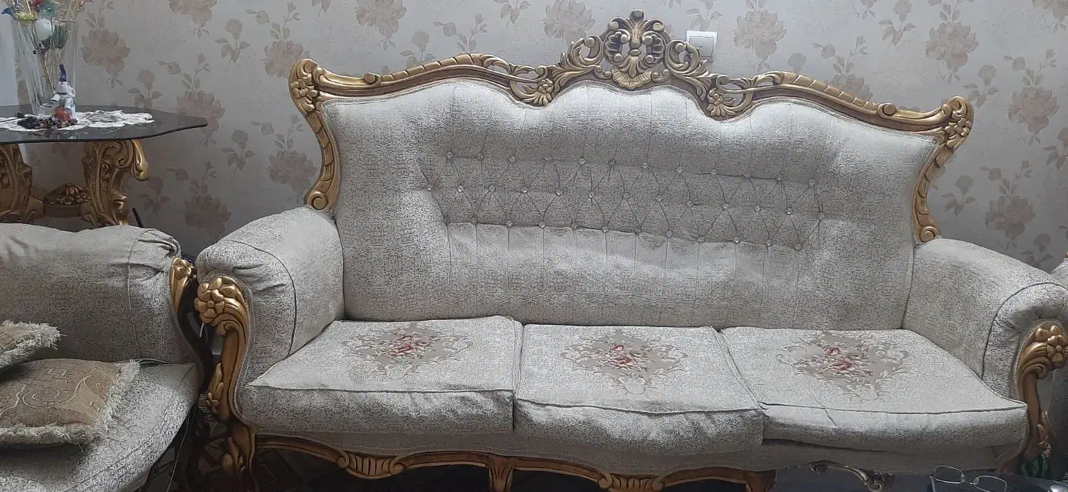 مبل استیل ۹نفره|مبلمان خانگی و میز عسلی|تهران, امام زاده حسن|دیوار