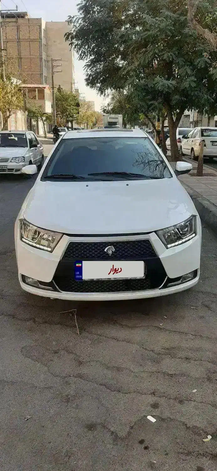 دنا پلاس توربو دنده‌ای ۱۳۹۹ سفید با سانروف|خودرو سواری و وانت|قدس, شهر‌قدس|دیوار