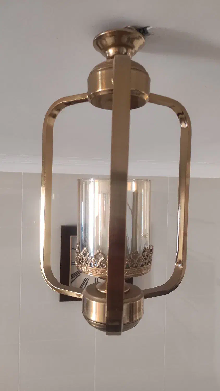 لوستر تک شعله|لوستر و چراغ آویز|رفسنجان, |دیوار