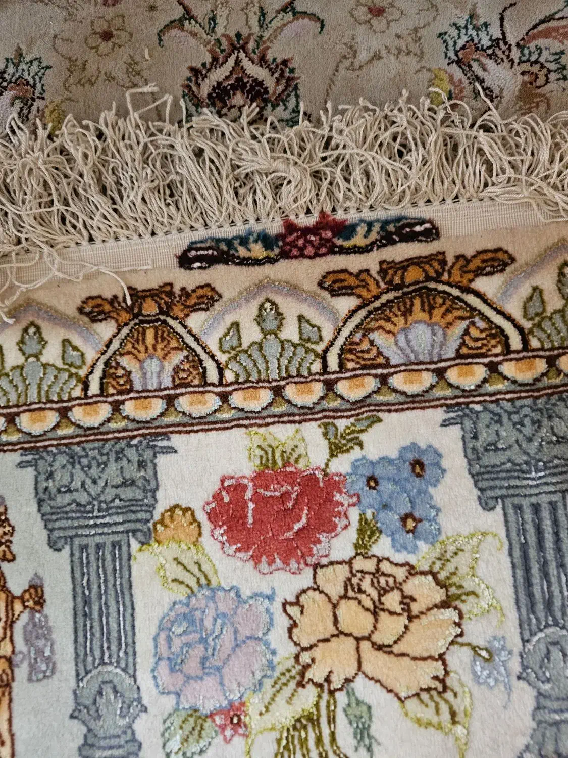 فرش دستباف ابریشم 55رج نامی|فرش|تهران, فردوس|دیوار