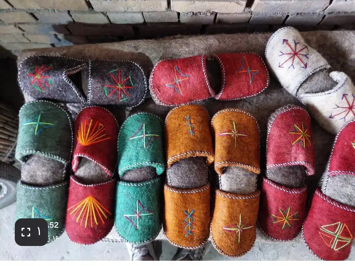 کفش نمدی کاردست|کیف، کفش، کمربند|بندر ترکمن, |دیوار