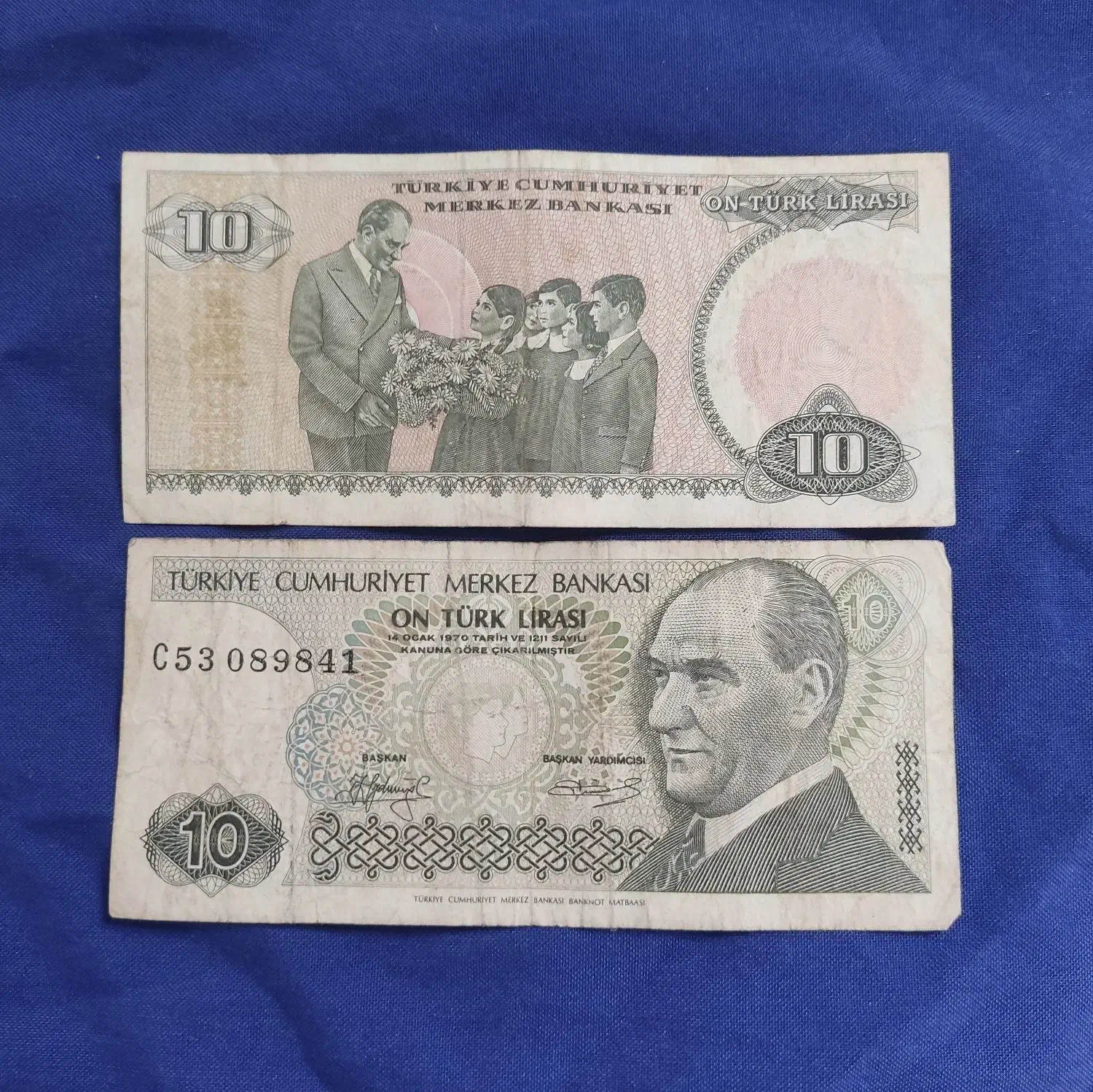 اسکناس زیبای ۱۰ لیر ترکیه کلکسیونی|کلکسیون سکه، تمبر، اسکناس|شیراز, فرهنگ شهر|دیوار