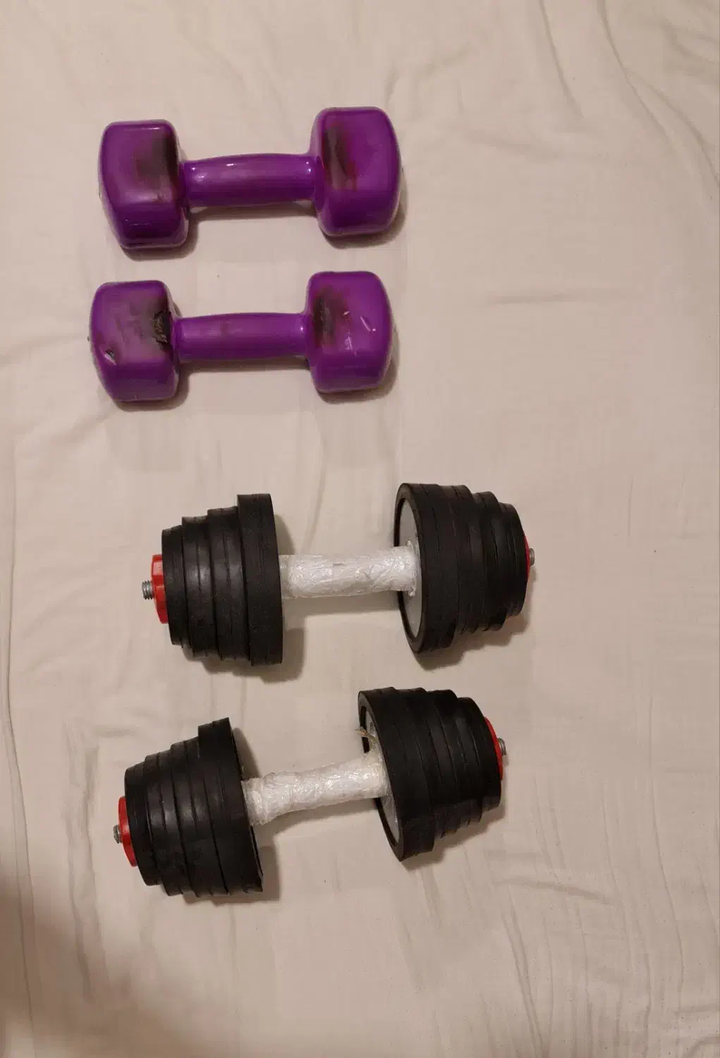 فروش دمبل یکجا|تجهیزات ورزشی|تهران, پرواز|دیوار