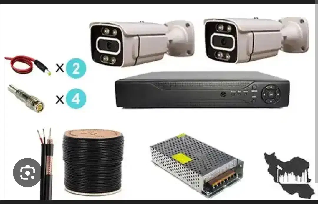 دوربین مداربسته دید در شب رنگی پنج مگاپیکسلی|دوربین مداربسته|دوگنبدان, |دیوار