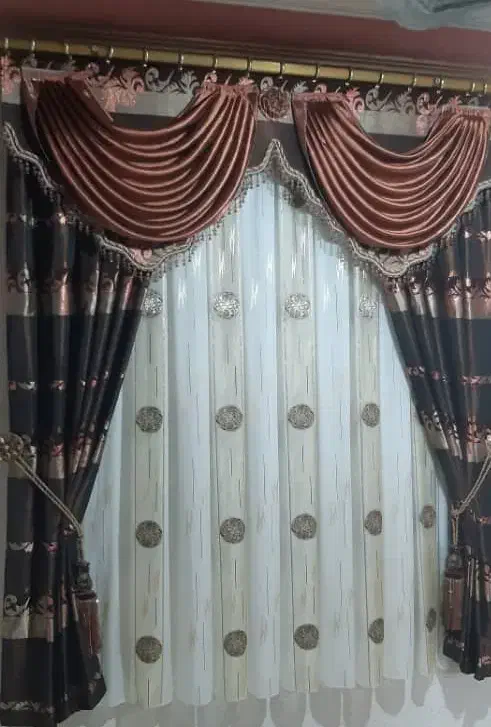 پرده تمیز و درحد نو|پرده، رانر، رومیزی|علیآباد کتول, |دیوار