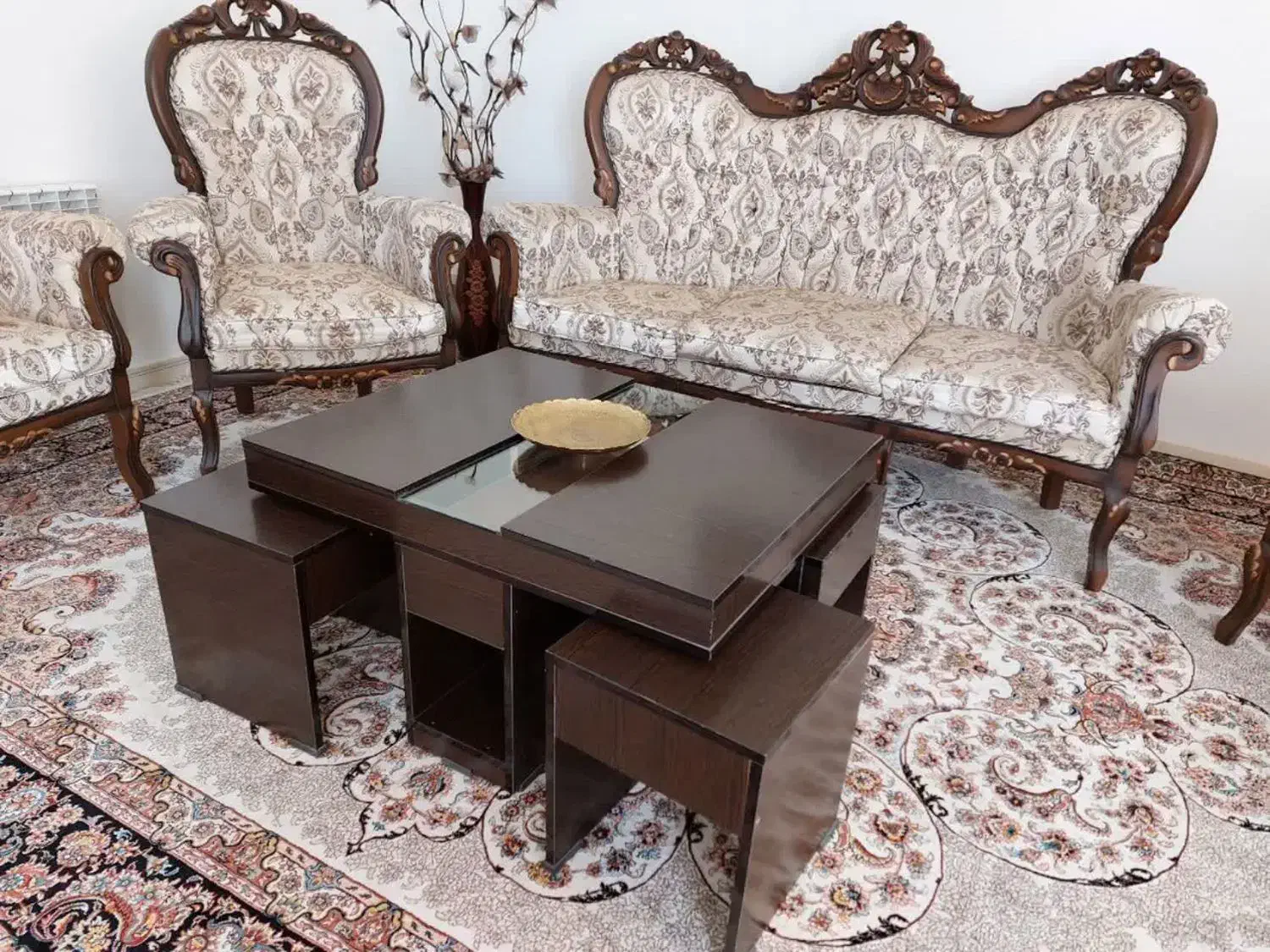 میز عسلی جلو مبلی|مبلمان خانگی و میز عسلی|قائن, |دیوار