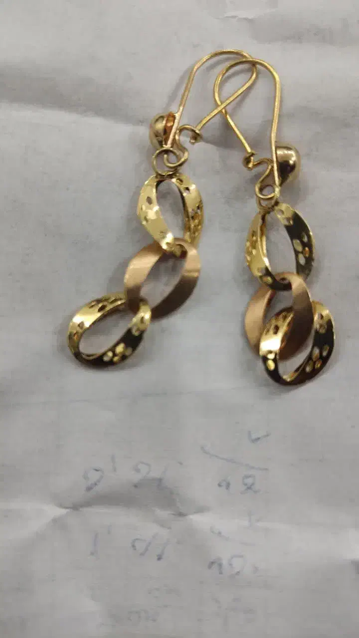 جفت گوشواره طلا|جواهرات|نیشابور, شهید جعفری|دیوار