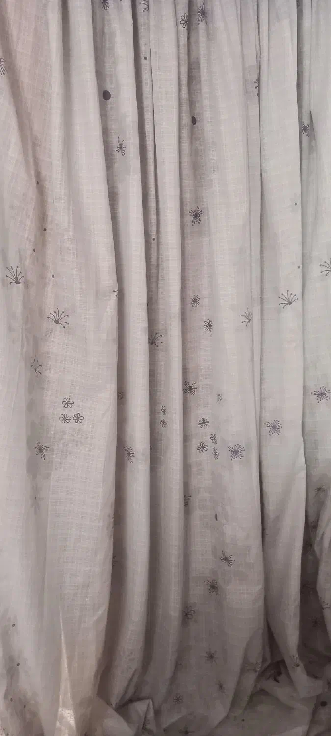 دوتا پرده گلدار|پرده، رانر، رومیزی|تهران, ابوذر|دیوار