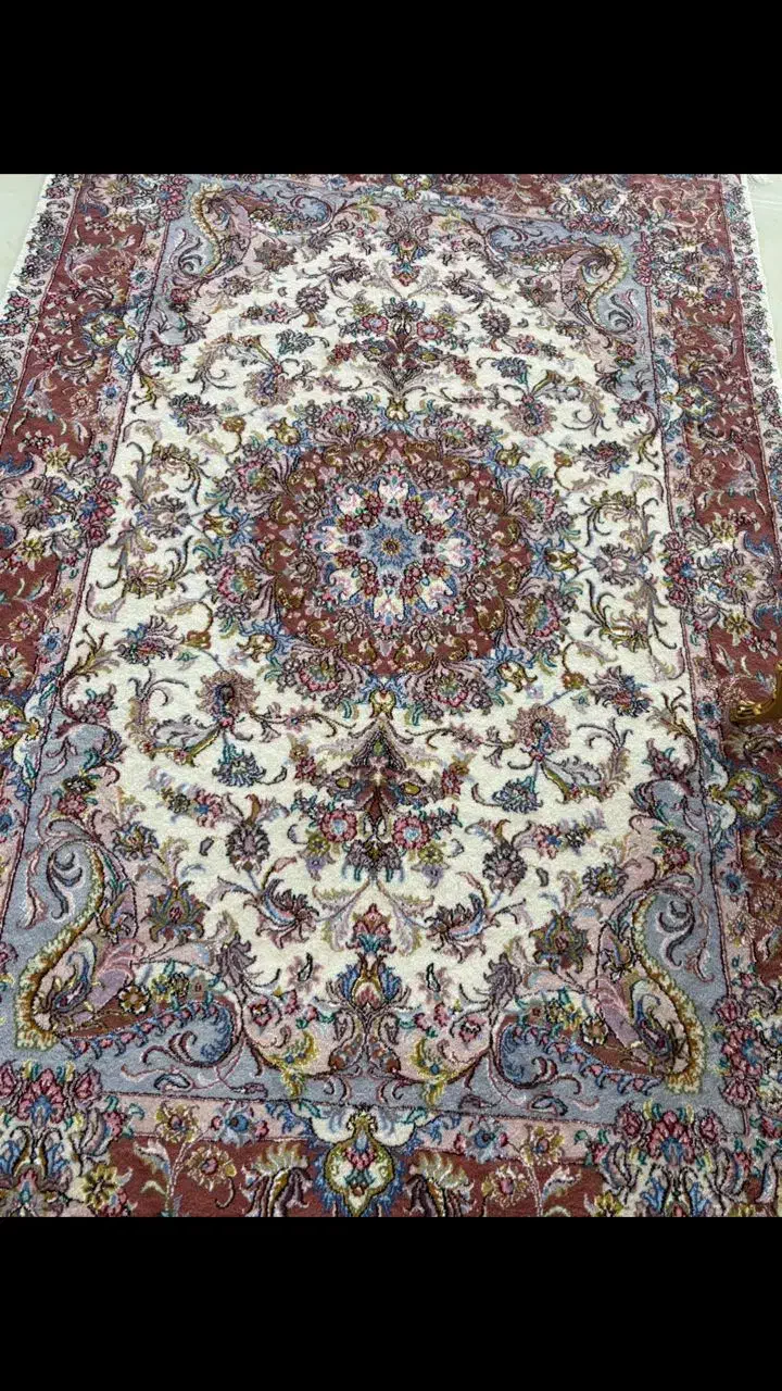 یه جفت فرش دستباف طرح خطیبی تبریز نیشاپور ۳۰رج|فرش|زنجان, |دیوار