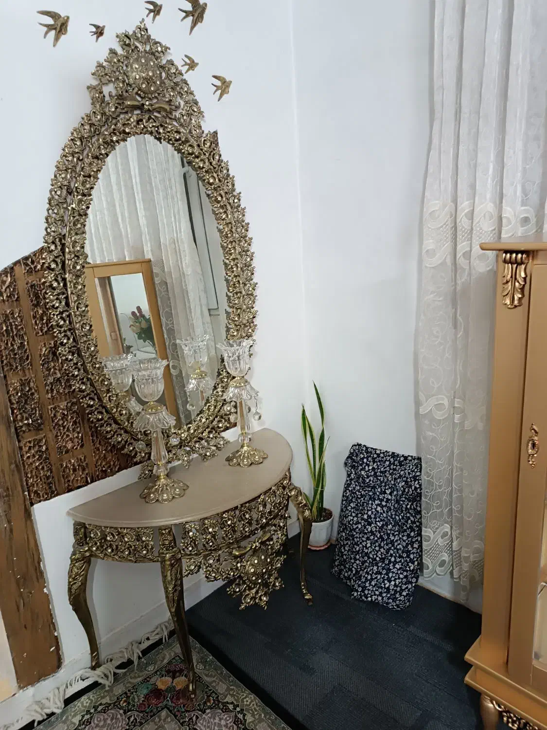 آینه کنسول|بوفه، ویترین، کنسول|فشاپویه, |دیوار